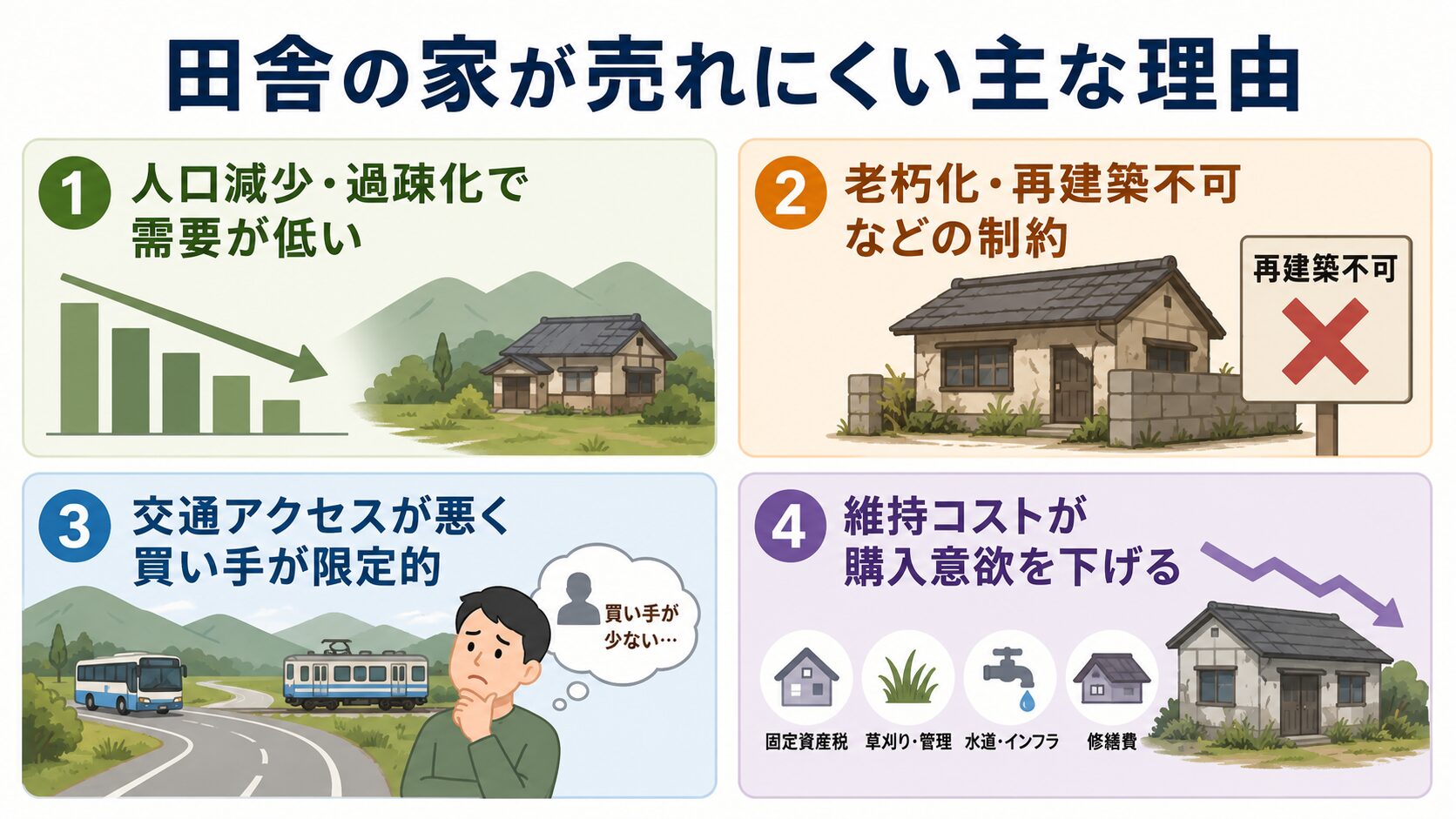 田舎の家が売れない理由