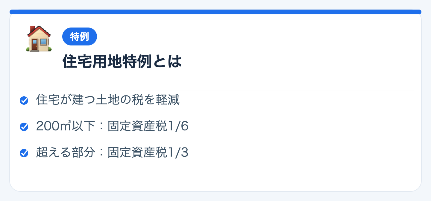 住宅用地特例とはの図解